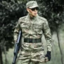 Khiên Lang mùa thu ngoài trời đội quân quạt trang phục nam 蟒 hoa văn ngụy trang phù hợp với bộ đồ - Những người đam mê quân sự hàng may mặc / sản phẩm quạt quân đội quần áo ngụy