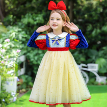 Girls Dress Snow White Dress Autumn Winter Children Halloween Costume Little Girl Masquerade Dress