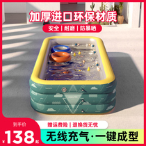 Kid Inflatable Swimming Pool Home Baby Large Pool Baby Swimming Bucket Home Children Outdoor Folding Pool