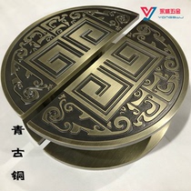 Chinese antique door Glass door handle Hotel shop semicircular bronze handle Modern wooden door handle customization