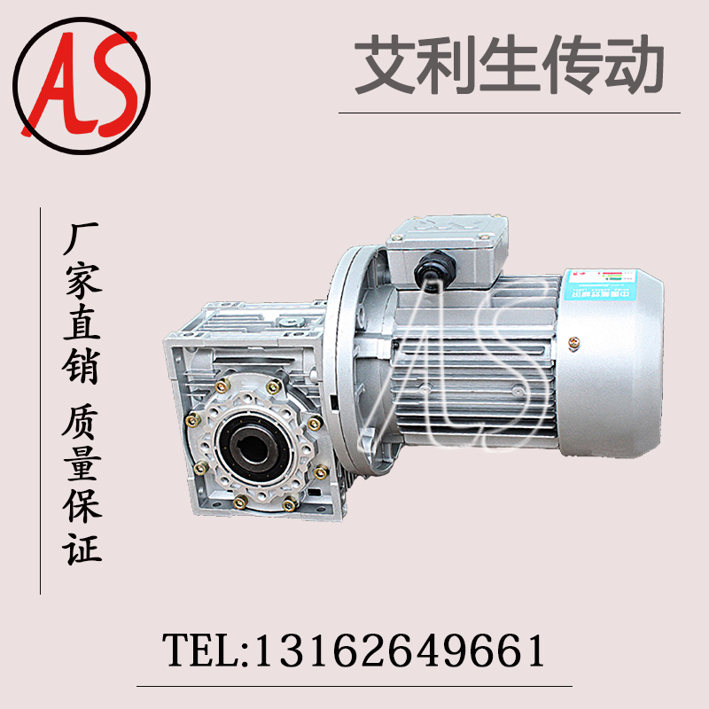 Direct sales NMRV worm gear reducer gearbox 380v 220V reducer with motor three-phase vertical