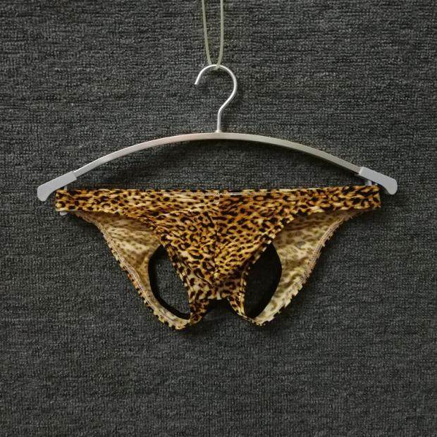 BAO WEN Men's triangular dew hip triangle sexy rear empties underpants soft and elastic large