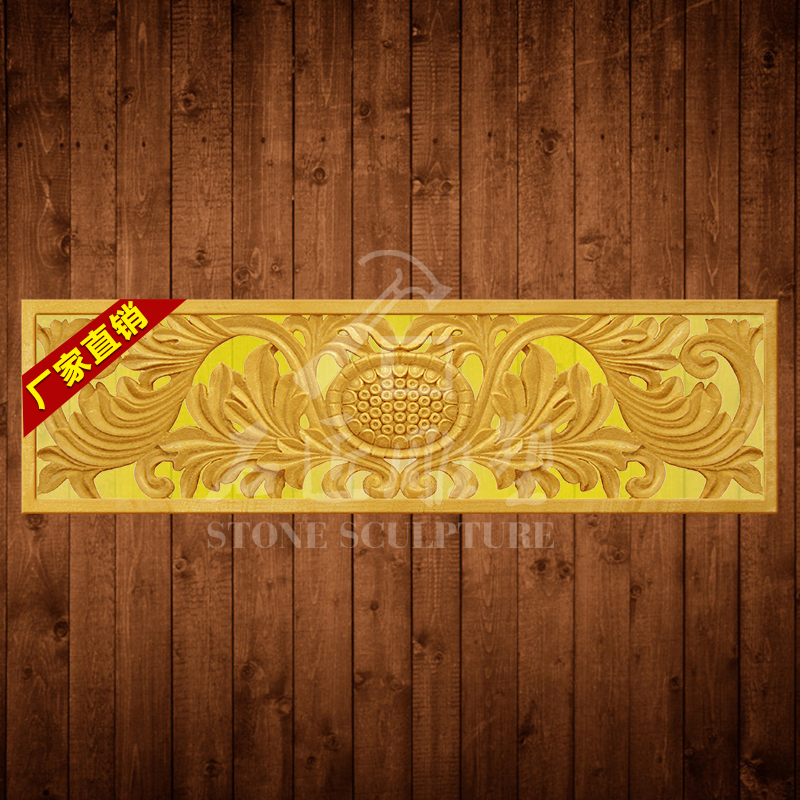 Lightlight floor sandstone relief TV Background wall stereo cultural stone pure hand-made sandstone sculpture European