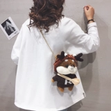 Милая плюшевая небольшая сумка, сумка через плечо, мультяшная детская кукла, новая коллекция, подарок на день рождения, с медвежатами