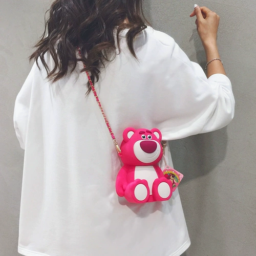 Мультяшная клубника, небольшая сумка, сумка через плечо, маленький кошелек, новая коллекция