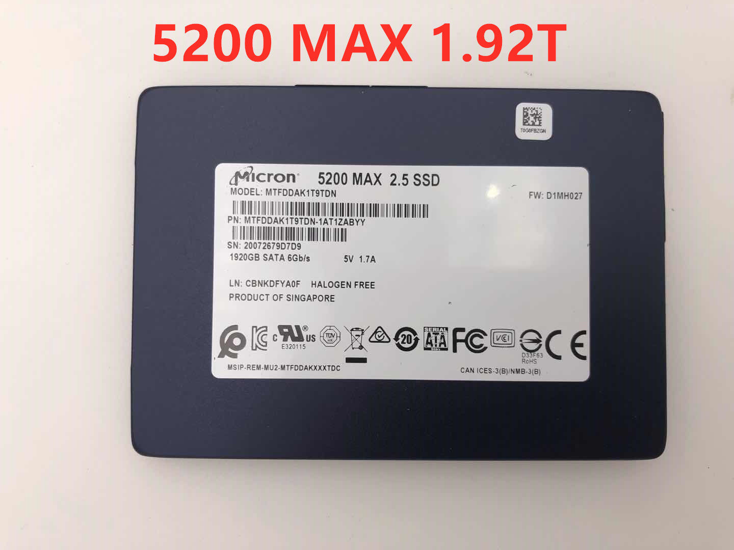 Micron 5200MAX 1 92T 2 5 inch SATA Enterprise Solid State Drive SSD - Taobao