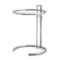 Spot hot sale stainless steel lifting round edge coffee table Eileen Gray End coffee table