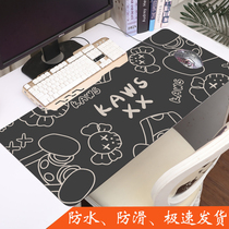 Sesame Street Kaws oversized computer keyboard mouse pad personality graffiti thickened non-slip desk pad creative lock edge