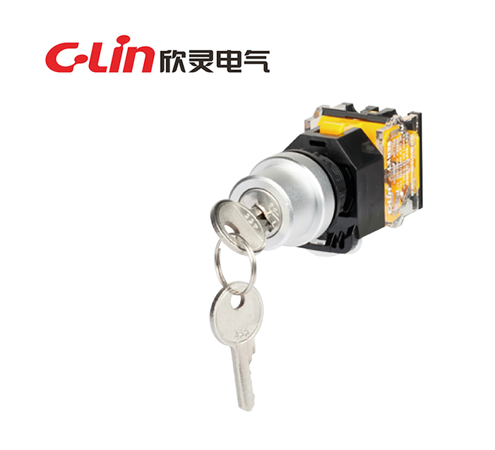 Hingling LAN38-22D-11Y LAN38-22D-11Y FU two-gear key switch knob self-reset-Taobao