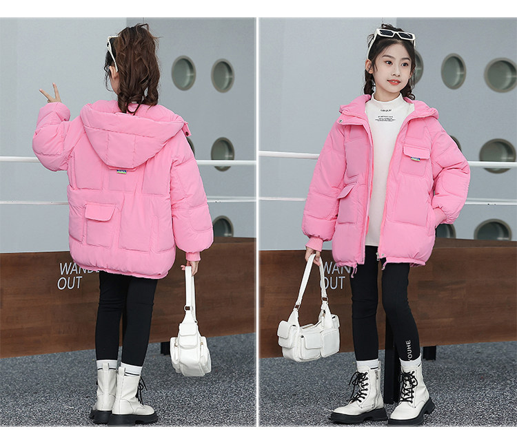 女童羽绒棉服冬季2024新款大童女孩免洗棉衣加绒加厚儿童冬装外套详情20