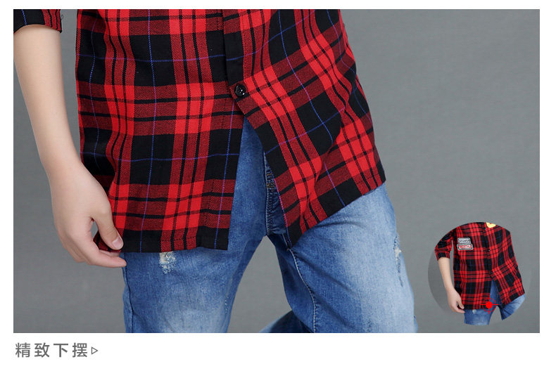 Chemise garcon à manche longue - Ref 2077096 Image 47