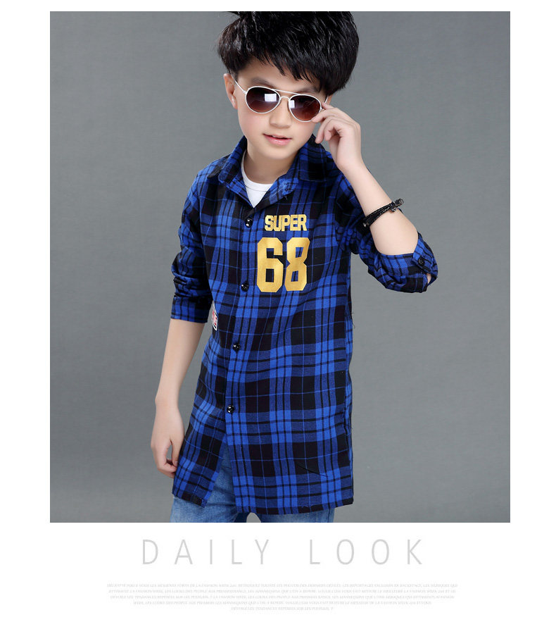 Chemise garcon à manche longue - Ref 2077096 Image 40