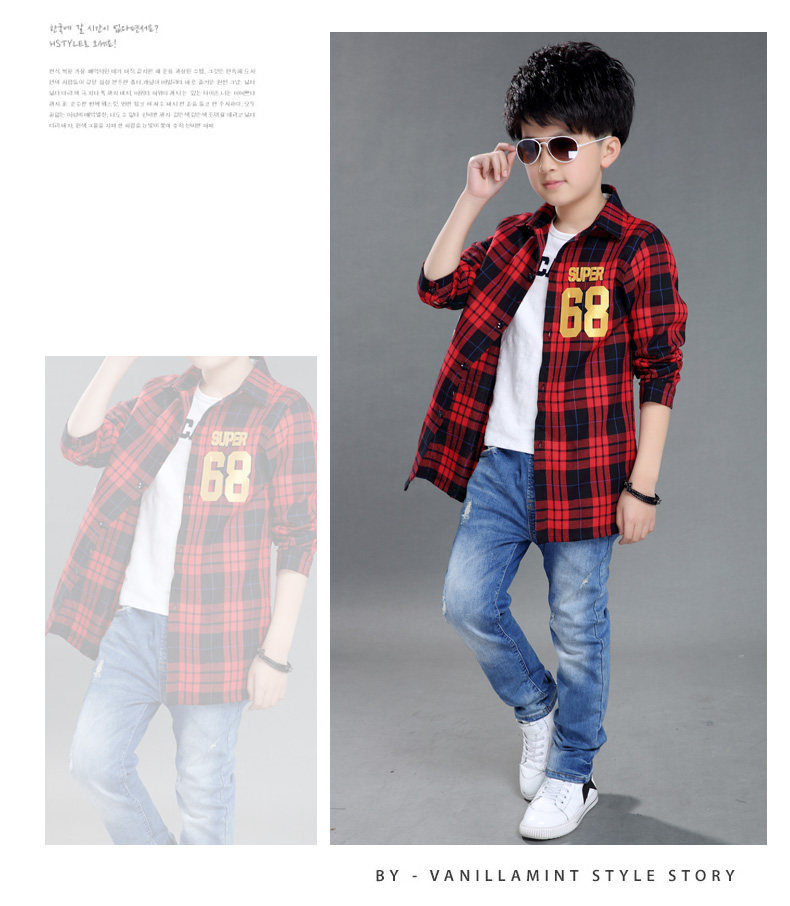 Chemise garcon à manche longue - Ref 2077096 Image 37