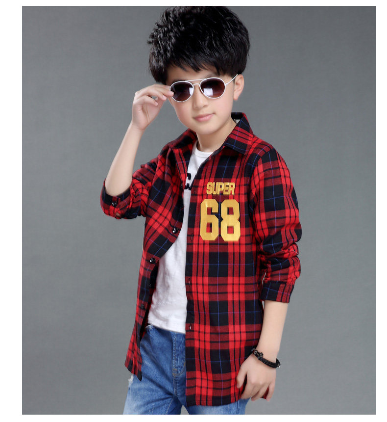 Chemise garcon à manche longue - Ref 2077096 Image 36