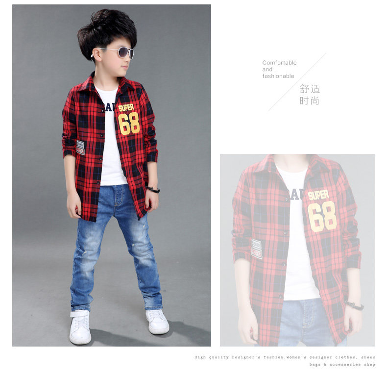 Chemise garcon à manche longue - Ref 2077096 Image 30