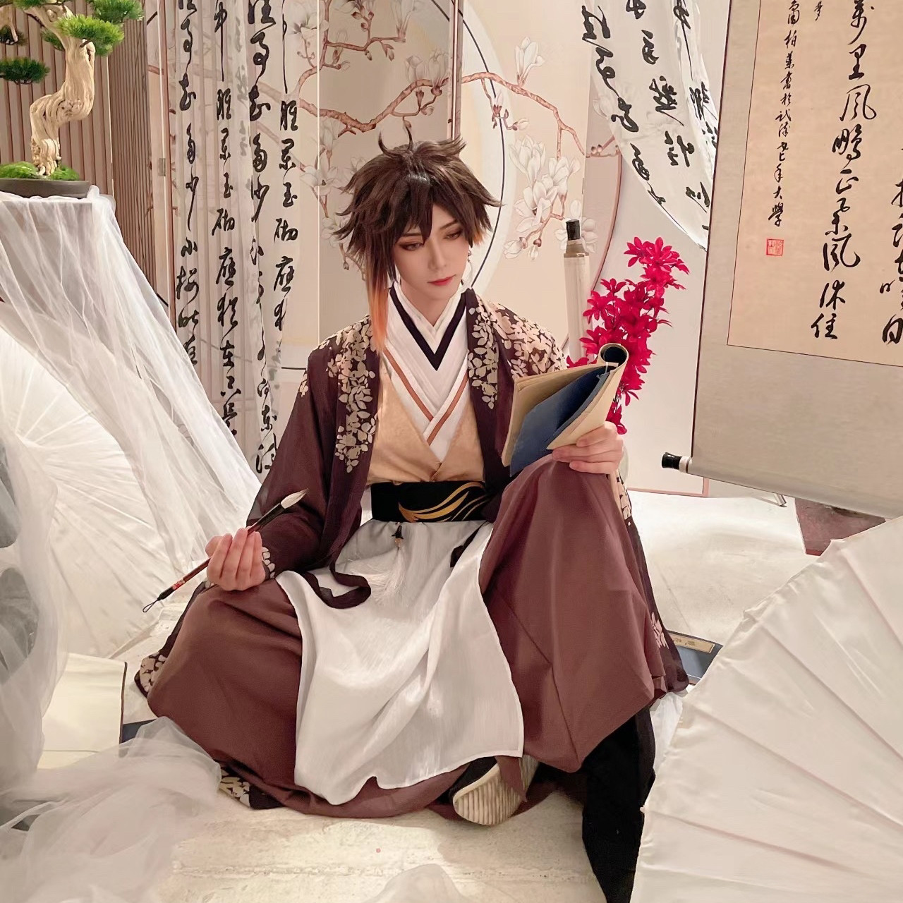 现货星源原神cos服钟离灯花照影cosplay男装cos动漫服装男c服同人