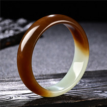 Natural Hetian jade bracelet full of sugar sugar jade bracelet white jade sugar jade sugar white jade bracelet womens boutique big collection