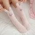 Mùa đông dễ thương phim hoạt hình ba chiều trượt trong ống ngủ nhà vớ dày nữ ấm vớ thổ cẩm Bít tất nữ