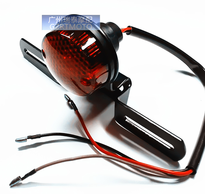 Đèn hậu xe máy Harley hành trình xe Prince Prince sửa đổi đèn hậu kim loại retro đèn phanh tấm giấy phép phanh đèn hậu đèn led bma h4