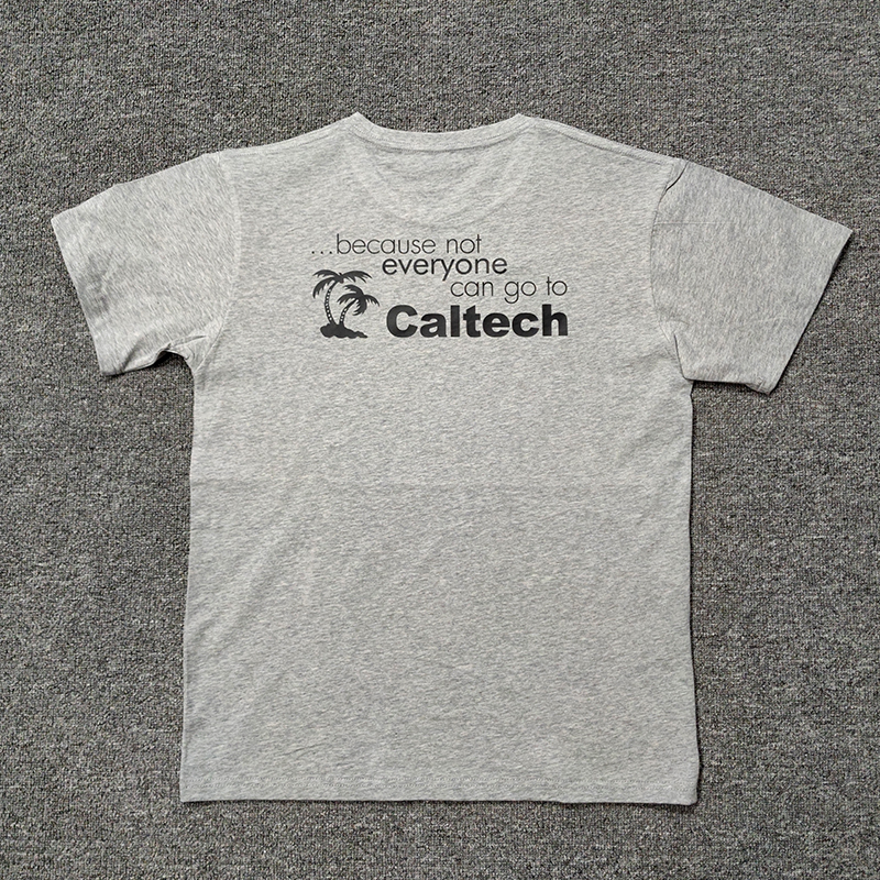 Summer California Institute of Technology (Caltech) Uniform Pure Cotton Loose-Fitting University Student Mit Short-Sleeved T-Shirt