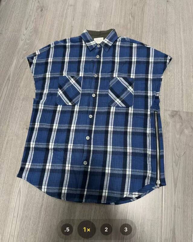 4Th Season Plaid Waistcoat Shirt High Street