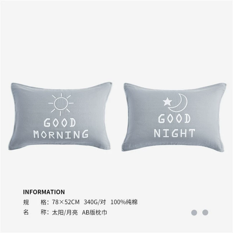 Một chiếc khăn bông gối bông gạc rắn màu gối sinh viên đơn giản bốn mùa phim hoạt hình châu Âu