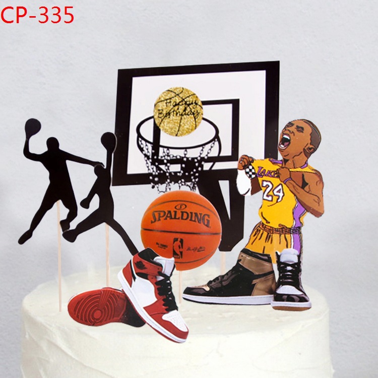 Basketball sets of inserts Birthday Cake inserts Cards Toothpick basket Basket Sneakers Basket Sneakers sweets Decorative Inserts