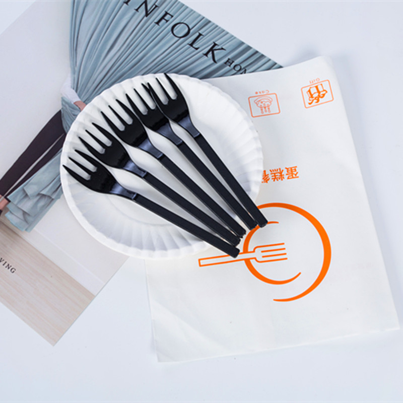 280 gr disposable high-grade 6-inch environmentally friendly paper disc tray fork set frosted tripods disc cake paper disc 10 sets-Taobao