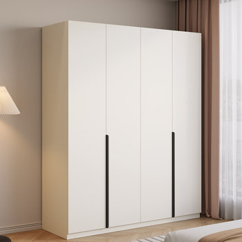 Solid wood wardrobe small apartment storage locker