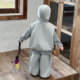 Boys spring and autumn suit 2026 new children's spring striped hooded three-piece set baby handsome and fashionable clothes