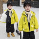 Children's velvet jacket boys' winter workwear cotton clothes 2025 new baby boy thickened cotton jacket pie jacket