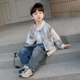 Boys' Leather Jacket, New Chinese Style, Cool and Stylish, 2025 New Spring Model, Fashionable Top for Boys and Children
