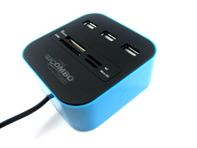 Computer Extended HUB Junction ten Card Reader 10% Three USB Interface Keyboard Watermouse SD Phone TF Card Reader