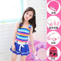 Child swimsuit woman one-piece dress swimsuit conservative CUHK child cute baby student little fresher swimsuit 2020