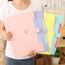 Naughty Multilayer Classification Folder A4 Exam Paper Bag Han Edition Paper Bag Student Released With Hand Pregnancy Test Kit