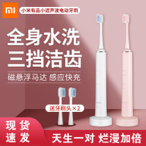 Xiaomis small suitable electric toothbrush lovers package sound wave intelligent adult male and female soft hair rechargeable D1 toothbrush brush head