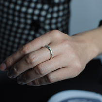 Anytime Dew wave opening ring couple ring 999 silver couple men and women ring single 8111