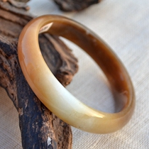 And Tian Yubracelet Ms. jade bracelet Ms. bracelet 60 ring of mouth Qing Xinjiang Cheroo material and Tian Yusugar Baiyu bracelet