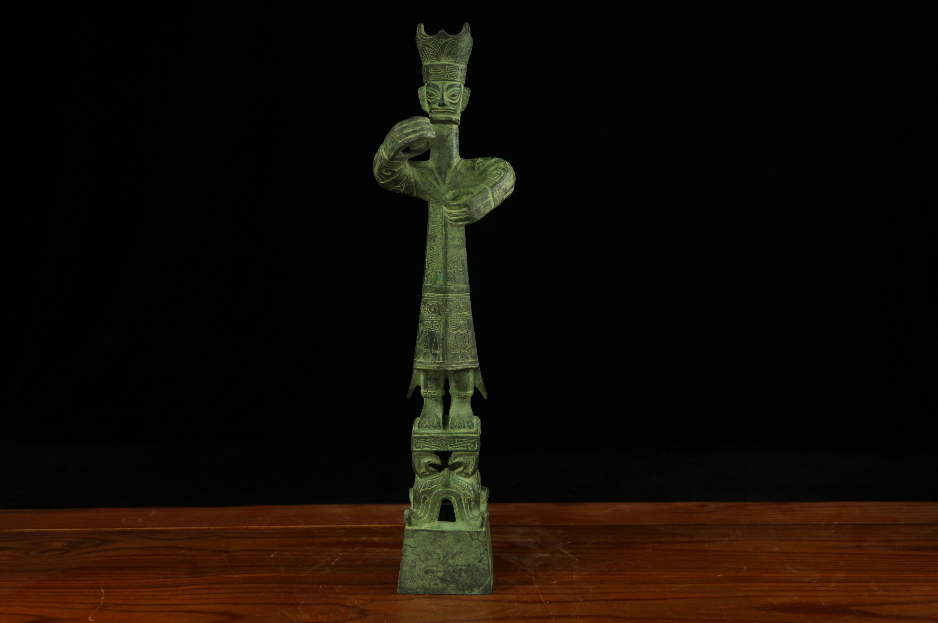 Zhong Tripod Bronzer) Craft Gift Pendulum) Business Conference Gift) Three Star Pile Wizard Statue