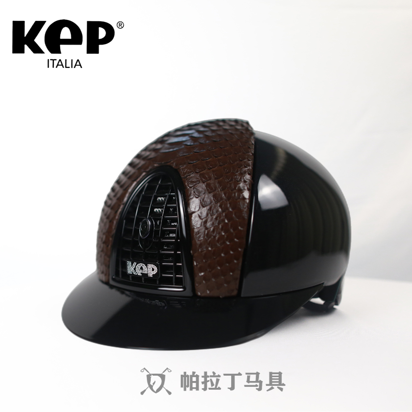 Italy KEP Equestrian Helmet men and women equestrian hat riding with comfortable adjustable multi - yard python skin