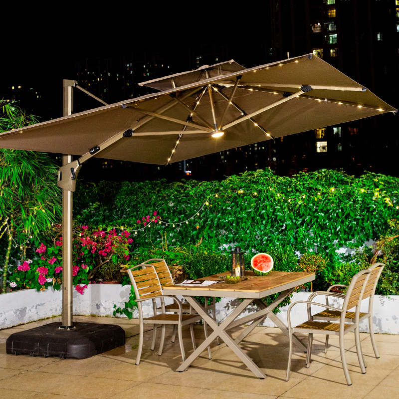 Outdoor parasol can rotate outdoor large garden garden parasol parasol parasol for large parasols