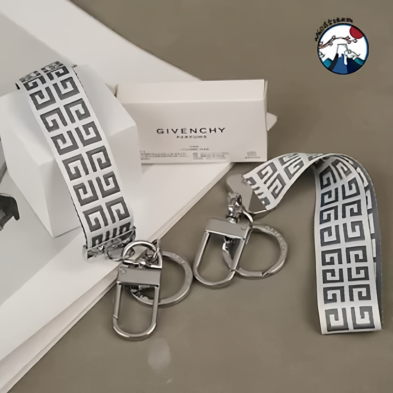 Gift from the Beauty Counter: Givenchy Keychain, Metal Car and Home Key Lanyard, Fashionable Unisex Accessory