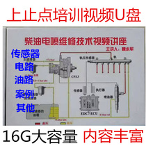 Top stop point Wei Yongjun diesel EFI maintenance technology video U disk textbook Circuit pin diagram data tutorial