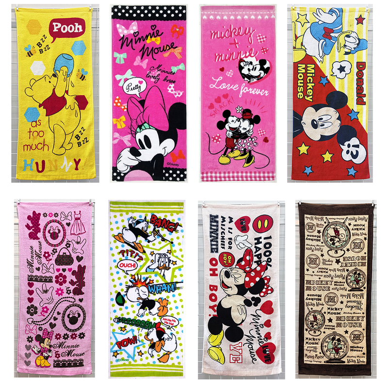 34X80Cm Mickey Mouse Winnie the Pooh Export Cartoon Pure Cotton Adult and Children's Face Towel Long Towel 34X80Cm Mickey Mouse Winnie the Pooh Export Cartoon Pure Cotton Adult and Children's Face Towel Long Towel