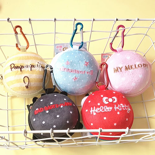 Креативный кошелек, мультяшная сумка через плечо, милые маленькие наушники, универсальная сумка-органайзер, портативная ключница, подвеска