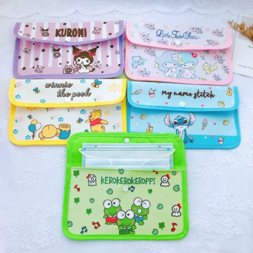 Медицинская маска, сумка для хранения для школьников, портативная сумка-органайзер, небольшая сумка, тканевый мешок