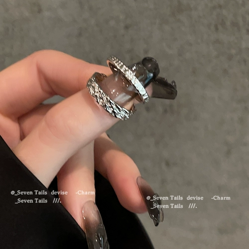 Tide, комплект, небольшое дизайнерское кольцо, 4 предмета, тренд сезона, на указательный палец