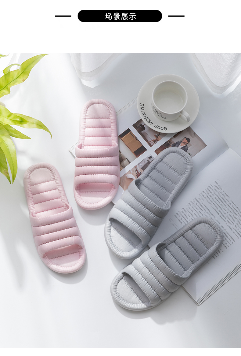 dép đi trong nhà tắm nữ mùa hè 2019 mới nặng có đáy chống trượt nhà trong nhà với một vài dép tắm nhựa và dép nam mùa hè - Trang chủ dép đi trong nhà cho bé trai