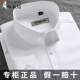 Woodpecker White Shirt Men's Long-sleeved New Business Formal Workwear Professional Middle-aged Youth Striped Blue Cotton Shirt