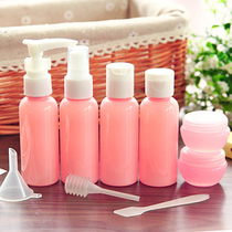 Outdoor travel abroad essential supplies artifact Travel portable toiletries Sub-bottle set Cosmetic bag Female